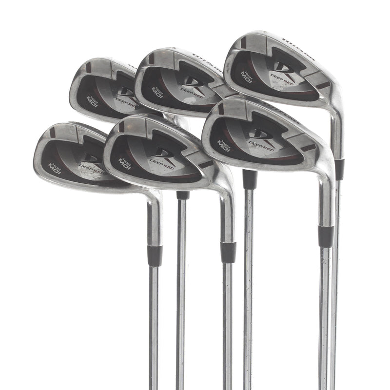 Wilson Deep Red Steel Mens Right Hand Irons 5-PW Uniflex - True Temper