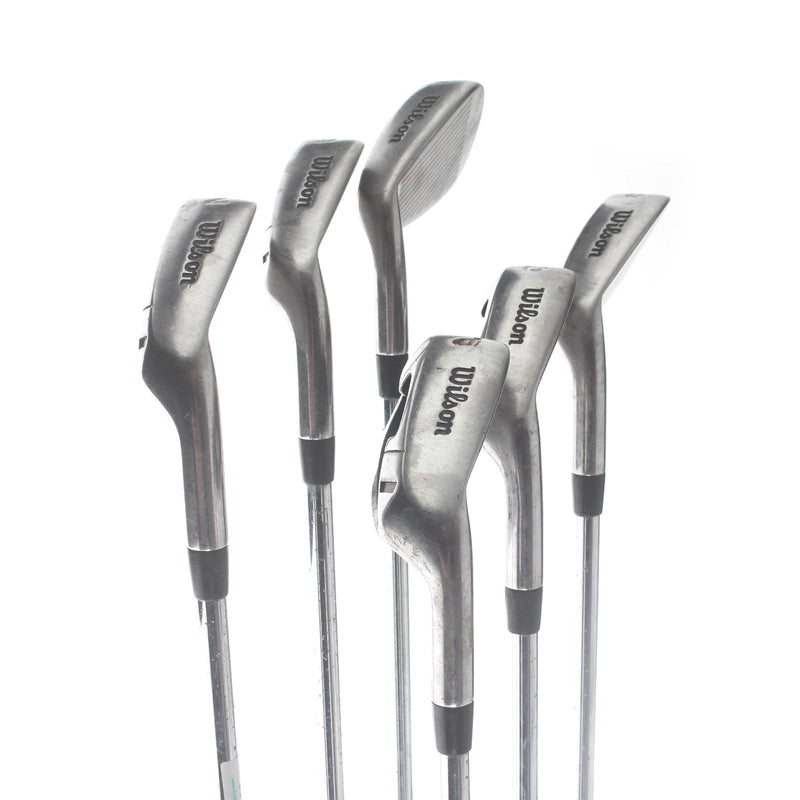 Wilson Deep Red Steel Mens Right Hand Irons 5-PW Uniflex - True Temper