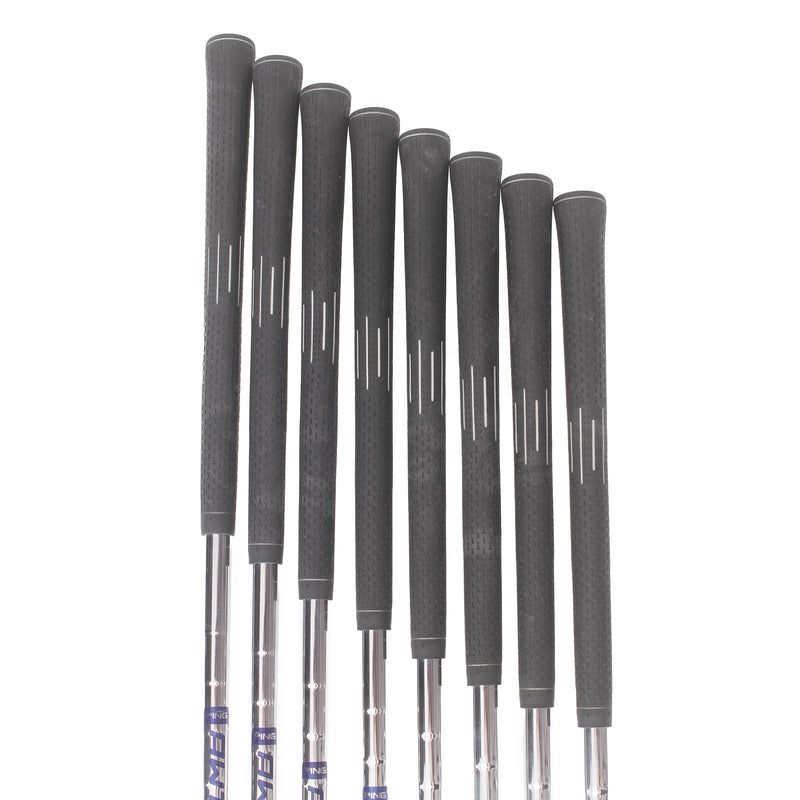 Ping G Series Steel Mens Right Hand Irons 4-SW Yellow Dot 1.5* Upright Regular - Ping AWT 2.0