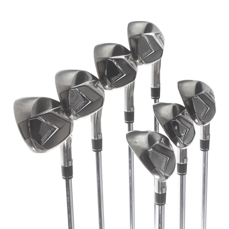 TaylorMade Stealth Steel Mens Right Hand Irons 5-AW Standard Regular - Dynamic Gold 95 R300