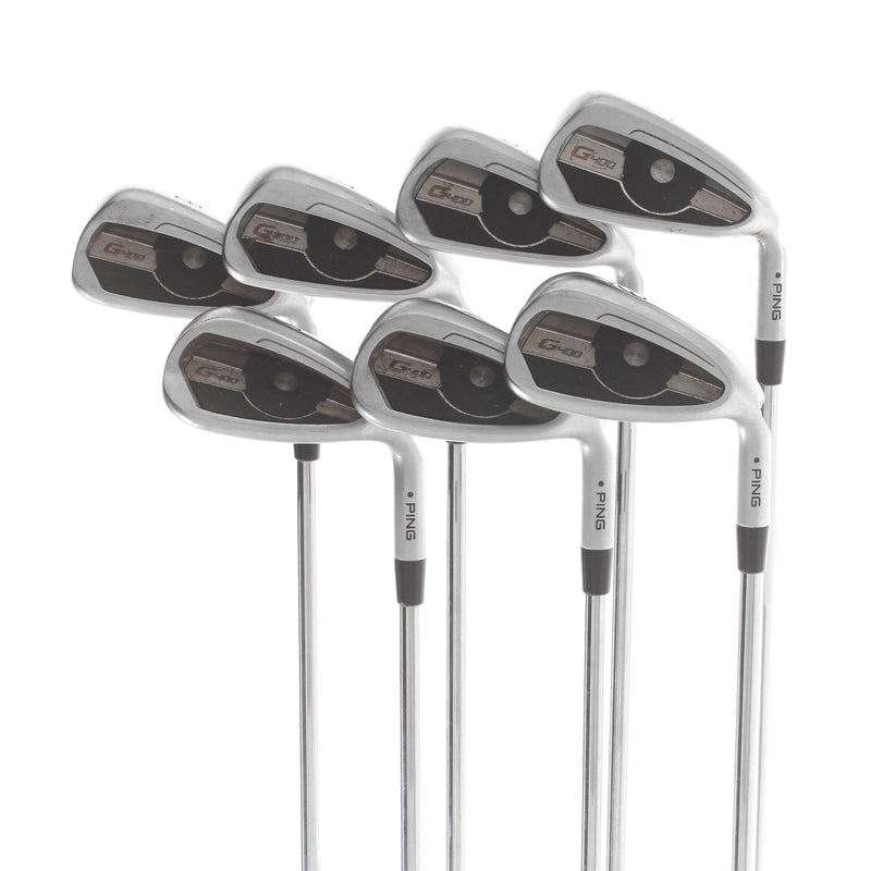 Ping G400 Steel Mens Right Hand Irons 5-SW Black Dot Regular - AWT 2.0