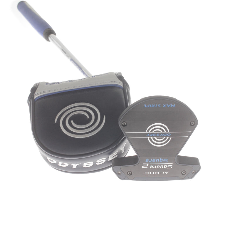 Odyssey Ai-ONE Square 2 Square Max Stripe Mens Right Hand Putter 34" Mallet - Square 2 Sqaure
