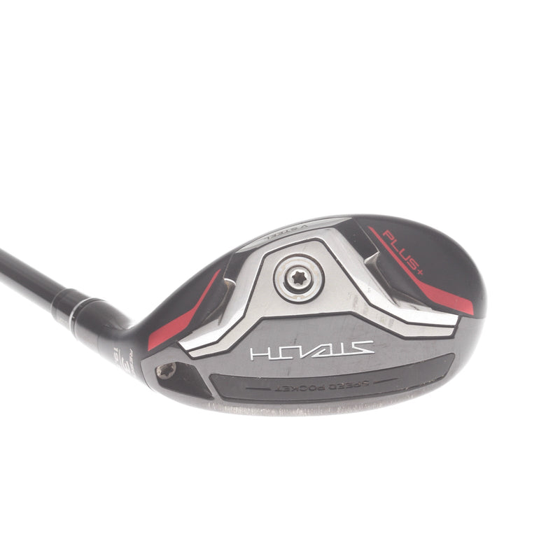 TaylorMade Stealth Plus Graphite Mens Right Hand 3 Hybrid Stiff - HZRDUS Smoke RDX Red 80g