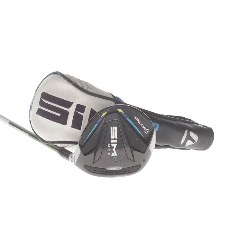 TaylorMade Sim 2 Max Graphite Mens Right Hand Fairway 3 wood HL Stiff - Aldila AV Nxt Gen MLT 75-S