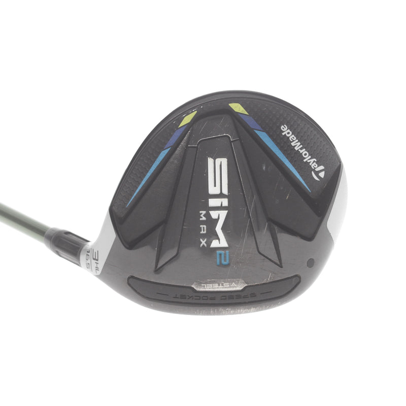 TaylorMade Sim 2 Max Graphite Mens Right Hand Fairway 3 wood HL Stiff - Aldila AV Nxt Gen MLT 75-S