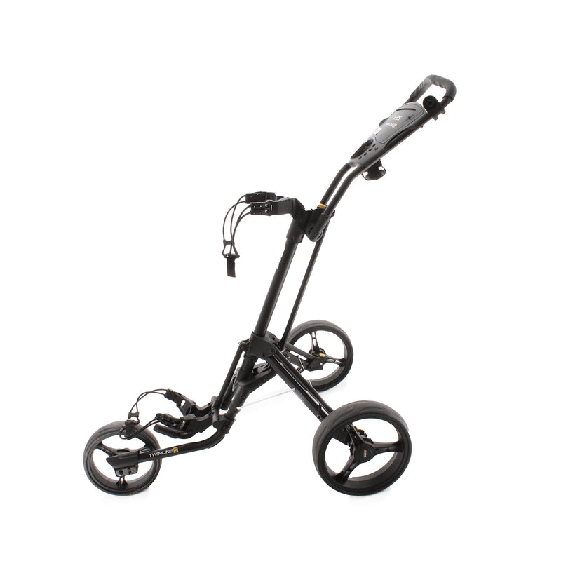 PowaKaddy Twinline 5 3-Wheel Push/Pull Trolley - Black