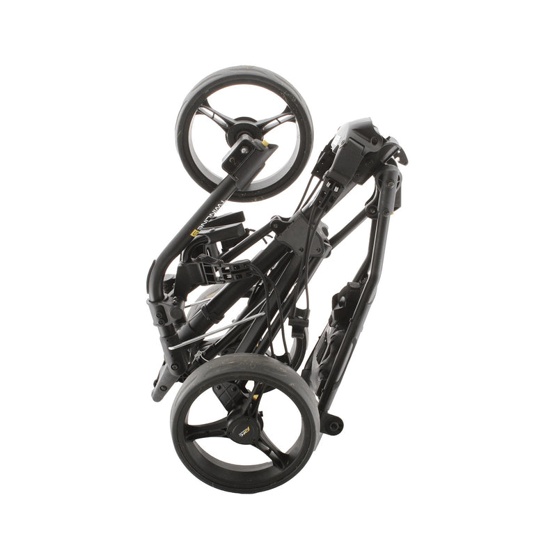 PowaKaddy Twinline 5 3-Wheel Push/Pull Trolley - Black
