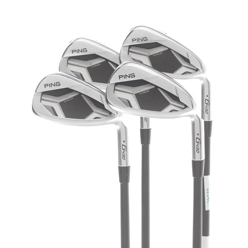 Ping G430 Graphite Mens Right Hand Irons 7-PW Red Dot 1* Flat Regular - Ping AWT