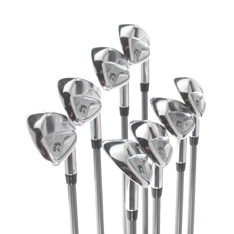 Callaway Elyte Graphite Mens Right Hand Irons 6-SW+GW+AW Regular - Denali 65g 5.5