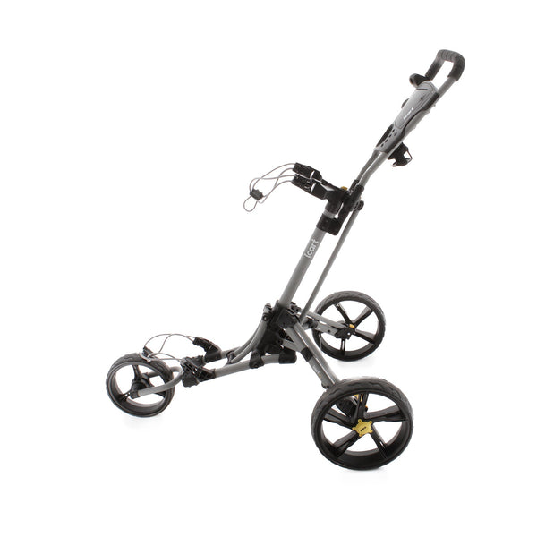 iCart Go 3-Wheel Push/Pull Trolley - Black/Grey/Yellow