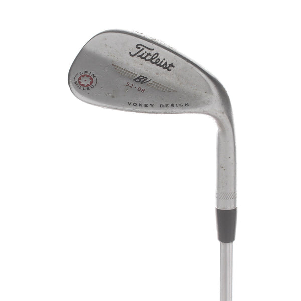 Titleist Spin Milled Steel Mens Right Hand Gap Wedge 52* 8 Bounce Wedge - BV Vokey Design