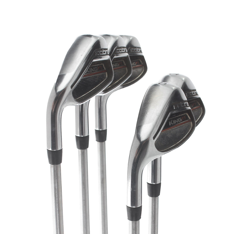 Cobra King F7 Steel Mens Left Hand Irons 4-PW Stiff - KBS Tour C-Taper Lite 110
