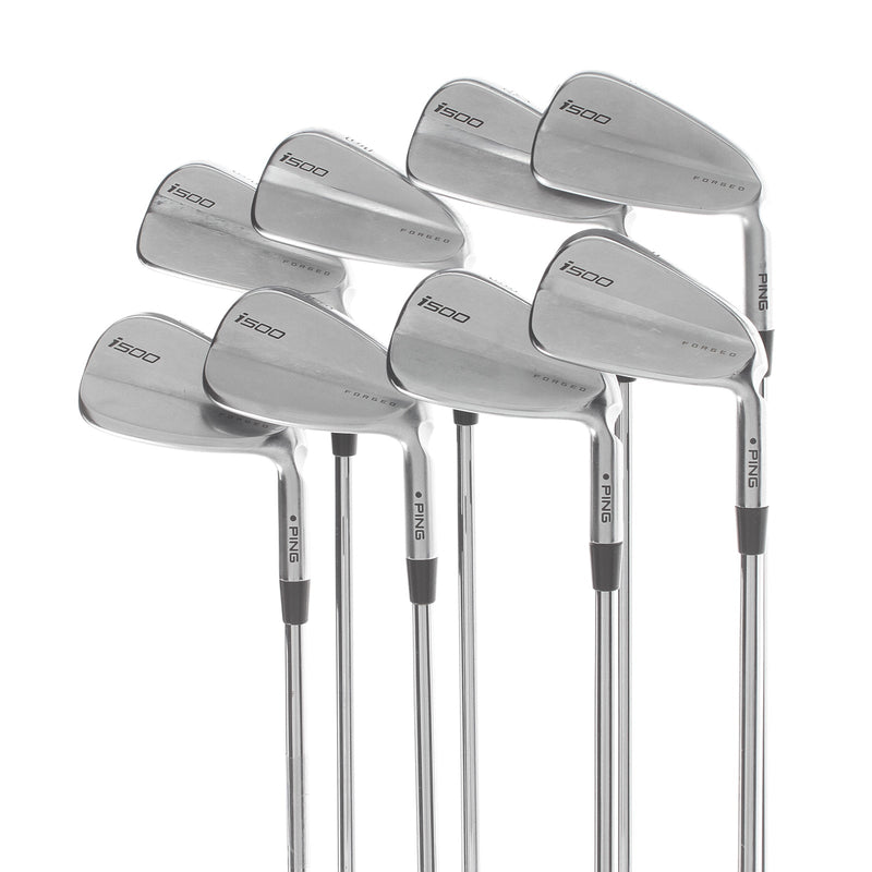 Ping i500 Forged Steel Mens Right Hand Irons 3-PW White Dot 3* Upright Regular - Project X LZ 5.5 115g