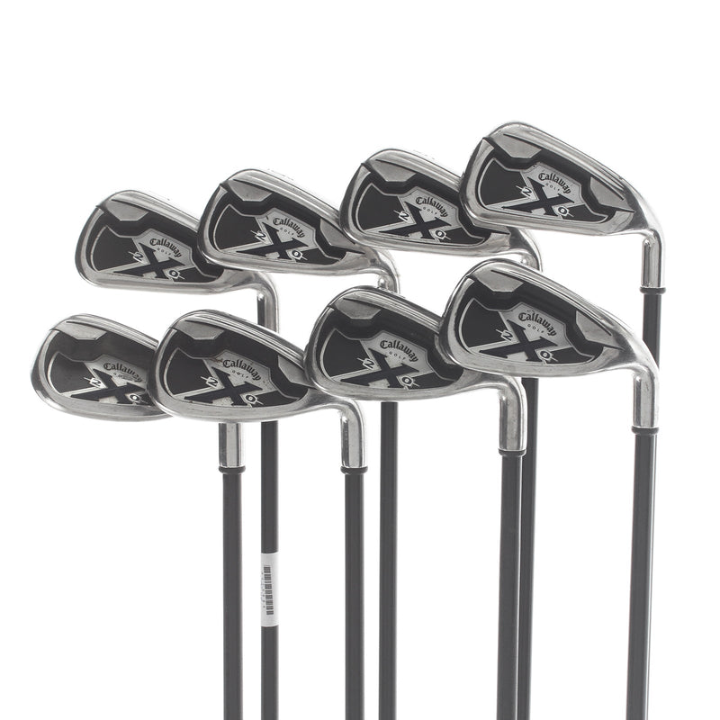 Callaway X-20 Graphite Mens Right Hand Irons 4-SW Regular - Callaway 75g