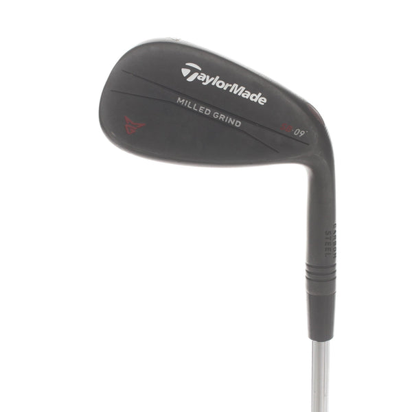 TaylorMade Milled Grind Black Steel Mens Right Hand Gap Wedge 52* 9 Bounce SB Grind Wedge - Dynamic Gold