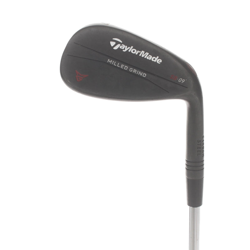 TaylorMade Milled Grind Black Steel Mens Right Hand Gap Wedge 52* 9 Bounce SB Grind Wedge - Dynamic Gold