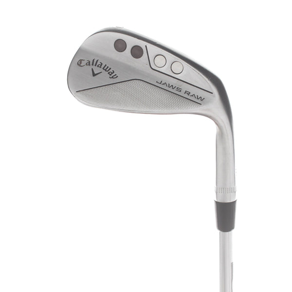 Callaway Jaws Raw Steel Mens Right Hand Gap Wedge 50* 10 Bounce S Grind Stiff - Dynamic Gold 115 S200