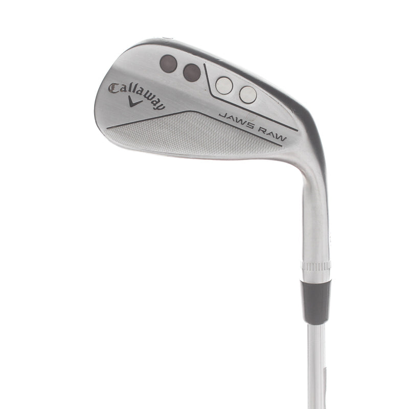 Callaway Jaws Raw Steel Mens Right Hand Gap Wedge 50* 10 Bounce S Grind Stiff - Dynamic Gold 115 S200