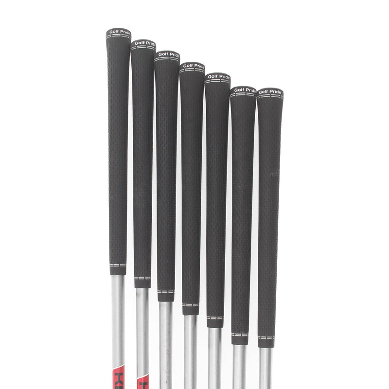 Mizuno JPX 921 Hot Metal Steel Mens Right Hand Irons 5-GW Stiff - KBS Tour C-Taper Lite 110