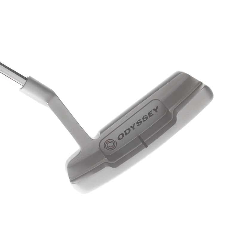 Odyssey White Hor OG 1WS Mens Right Hand Putter 34" Blade Odyssey Stroke Lab - Golf Pride Reverse Taper