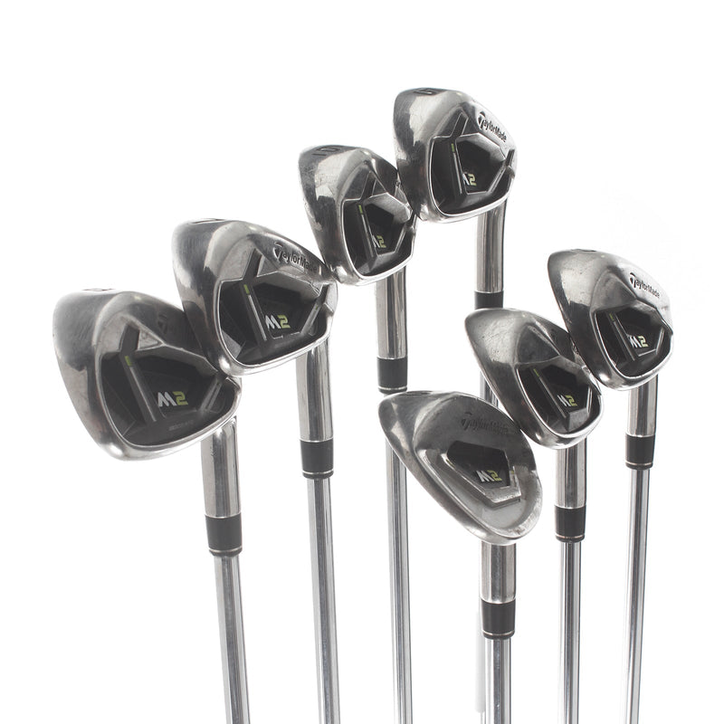 TaylorMade M2 Steel Mens Right Hand Irons 5-SW Regular - REAX 88