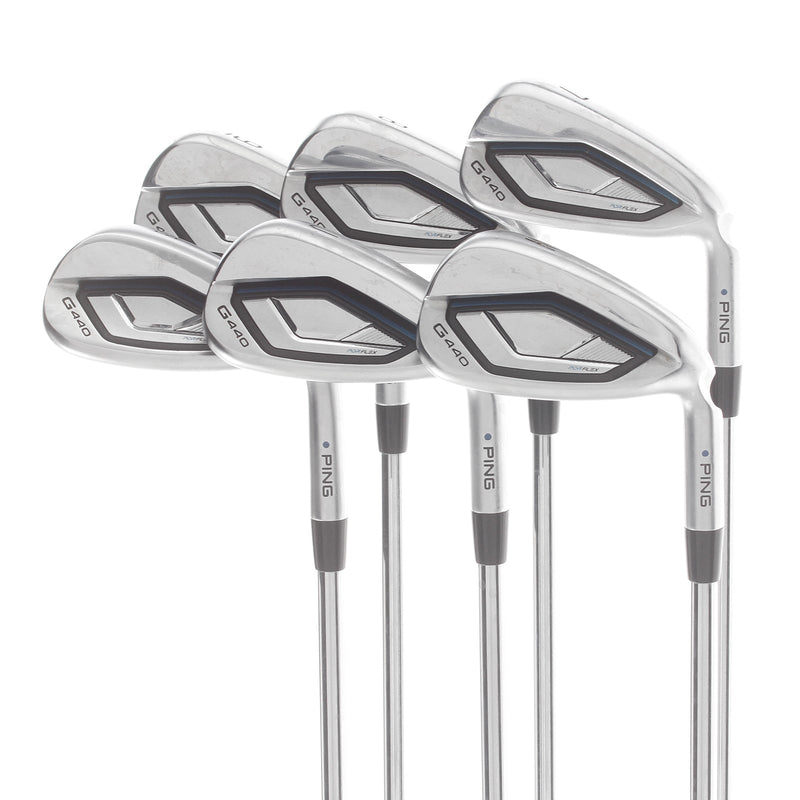 Ping G440 Steel Mens Right Hand Irons 7-SW+AW Blue Dot 1* Upright Regular - Ping AWT 3.0