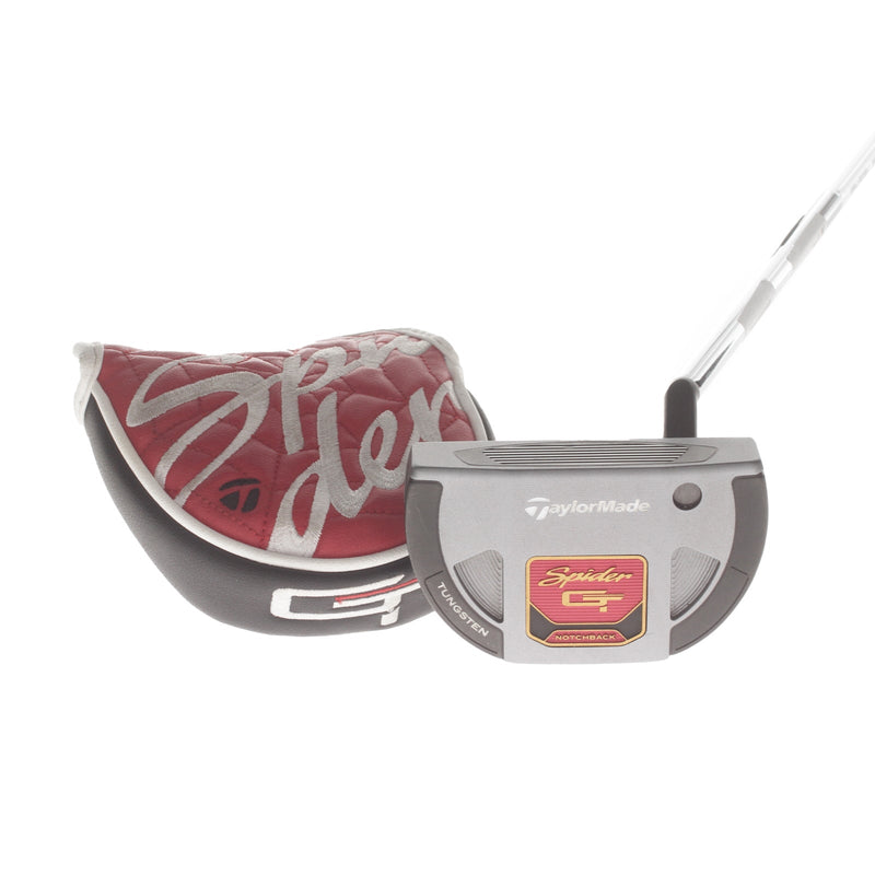 TaylorMade Spider GT Notchback Mens Right Hand Putter 34" Mallet TaylorMade Fluted Feel - Super Stroke Pistol GTR 1.0