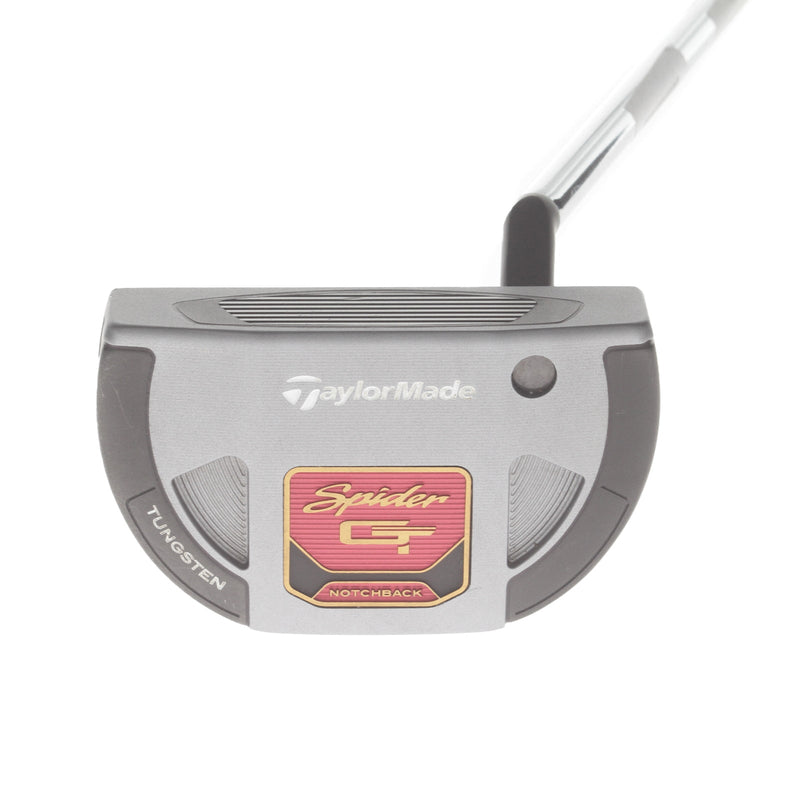 TaylorMade Spider GT Notchback Mens Right Hand Putter 34" Mallet TaylorMade Fluted Feel - Super Stroke Pistol GTR 1.0