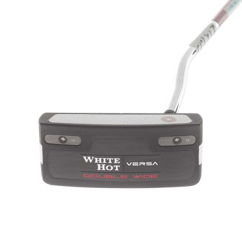 Odyssey White Hot Versa Double Wide Mens Right Hand Putter 34" Mid-Mallet Stroke Lab 70 - Super Stroke Pistol 2.0