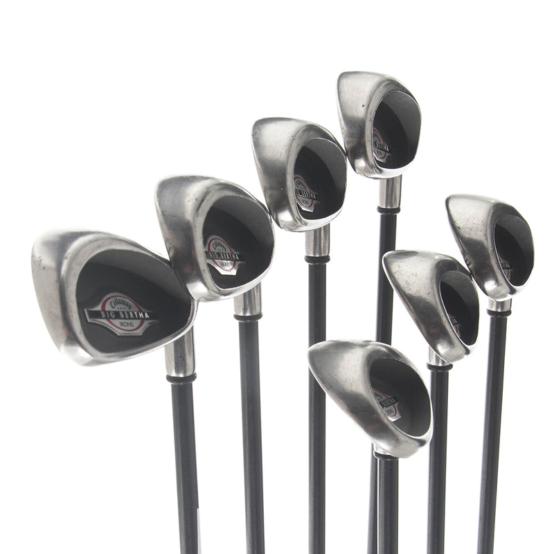 Callaway Big Bertha Graphite Mens Right Hand Irons 4-SW Regular - Callaway RCH 75i