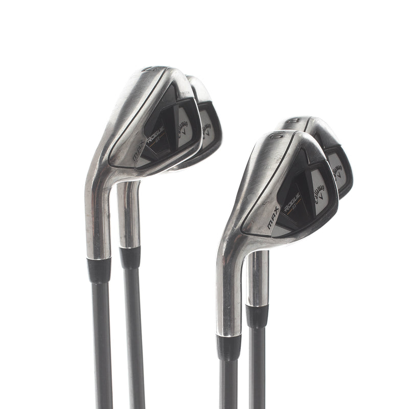 Callaway Rogue ST Max Graphite Mens Left Hand Irons 7-PW Senior - Aldila Synergy 60