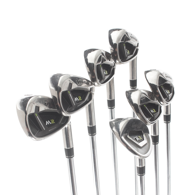 TaylorMade M2 Steel Mens Right Hand Irons 5-SW Regular - REAX 88