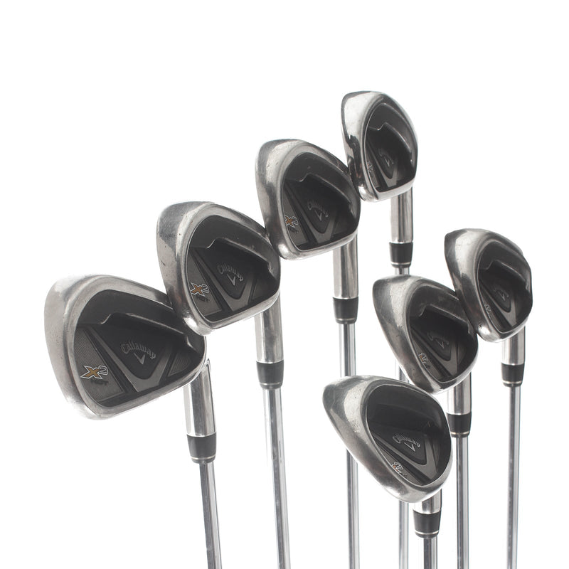 Callaway X2 Hot Steel Mens Right Hand Irons 4-SW Regular - Speed Step 85