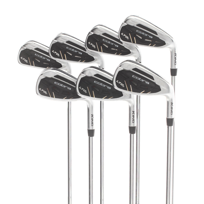 Cobra LTDx Steel Mens Right Hand Irons 4-PW Regular - KBS Tour 90