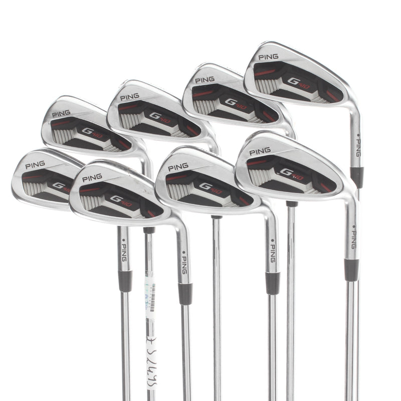 Ping G410 Steel Mens Right Hand Irons 4-UW Black Dot Regular - Ping AWT 2.0
