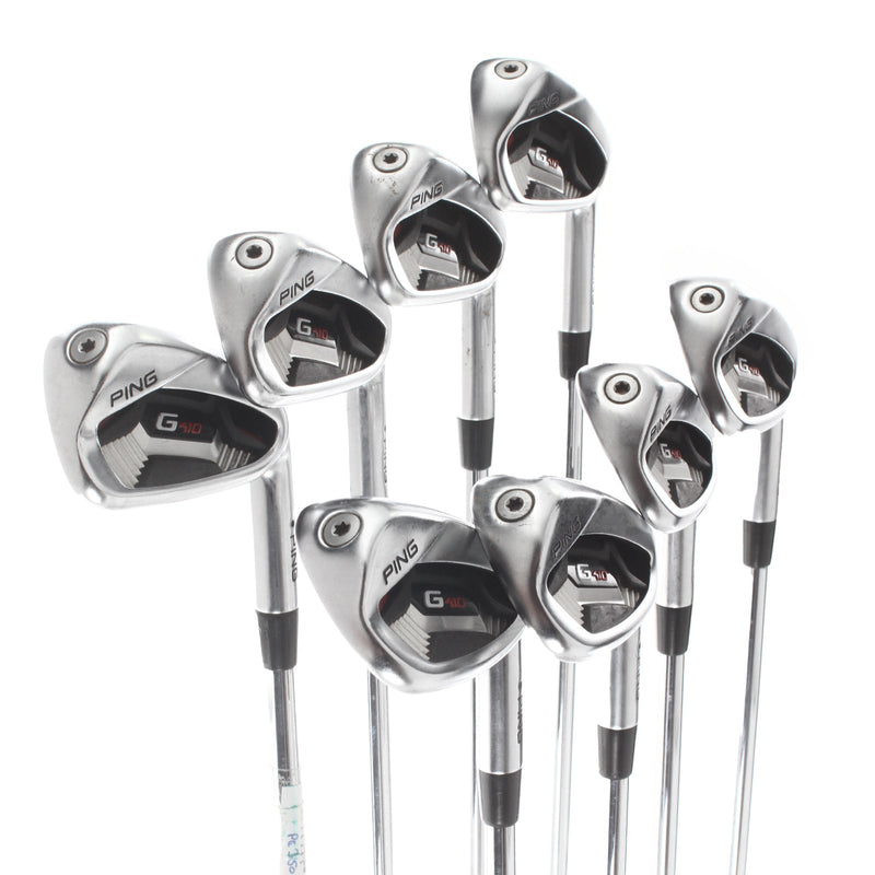 Ping G410 Steel Mens Right Hand Irons 4-UW Black Dot Regular - Ping AWT 2.0