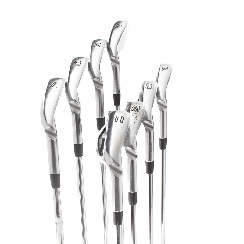 Ping G410 Steel Mens Right Hand Irons 4-UW Black Dot Regular - Ping AWT 2.0