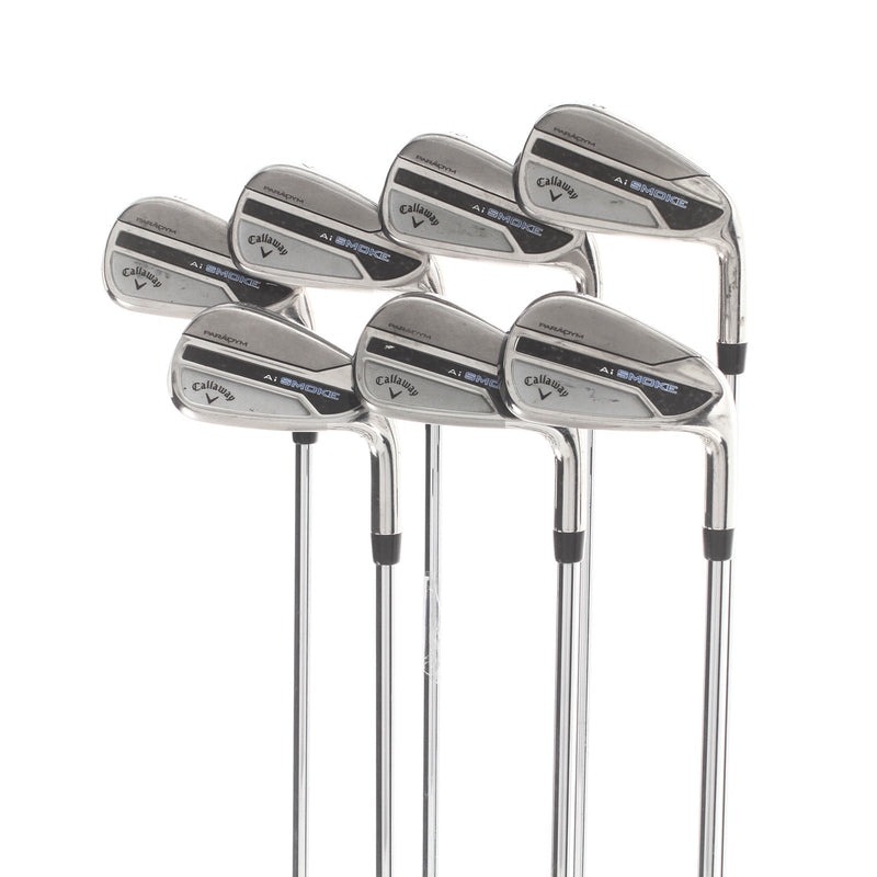 Callaway Paradym Ai Smoke Steel Mens Right Hand Irons 5-AW Regular - True Temper Elevate MPH 95