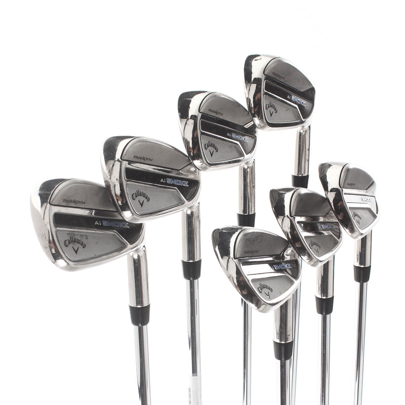 Callaway Paradym Ai Smoke Steel Mens Right Hand Irons 5-AW Regular - True Temper Elevate MPH 95