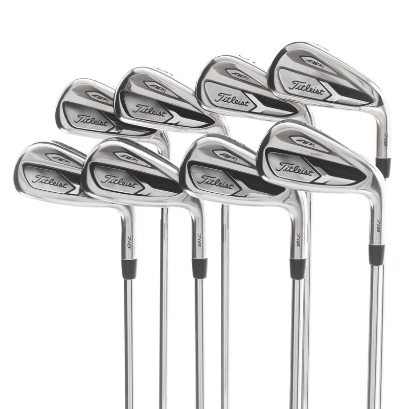Titleist AP1 718 Steel Mens Right Hand Irons 4-PW+W Regular - True Temper AMT Red R300