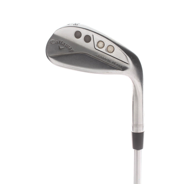 Callaway Jaws Raw Steel Mens Right Hand Lob Wedge 58* 12 Bounce X Grind Wedge - Dynamic Gold Spinner 115