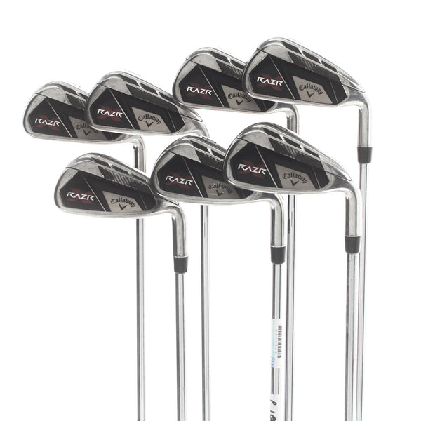 Callaway Razr X Steel Mens Right Hand Irons 4-PW Regular - Callaway Razr X