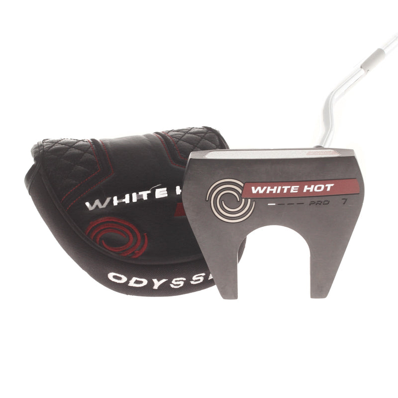 Odyssey White Hot Pro 7 Mens Right Hand Putter 34" Mallet Odyssey - Winn AVS Pistol