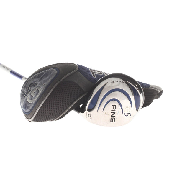 Ping G5 Graphite Mens Right Hand Fairway 3 Wood 15* Regular - Grafalloy ProLaunch Blue 75R