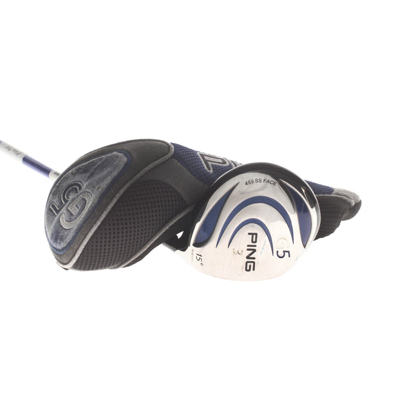 Ping G5 Graphite Mens Right Hand Fairway 3 Wood 15* Regular - Grafalloy ProLaunch Blue 75R