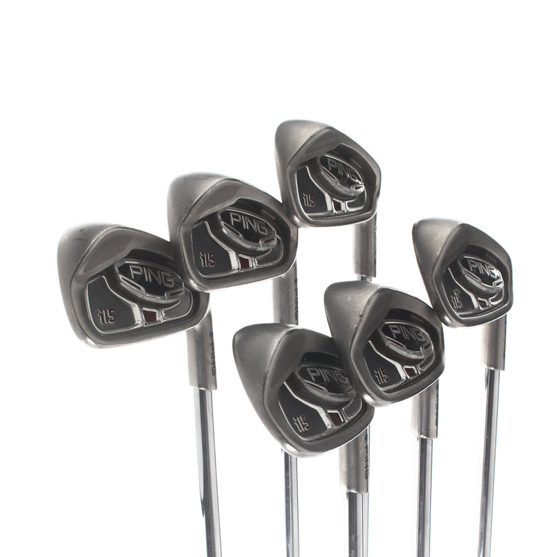 Ping i15 Steel Mens Right Hand Irons 5-PW Blue Dot 0.75* Upright Regular - Ping AWT