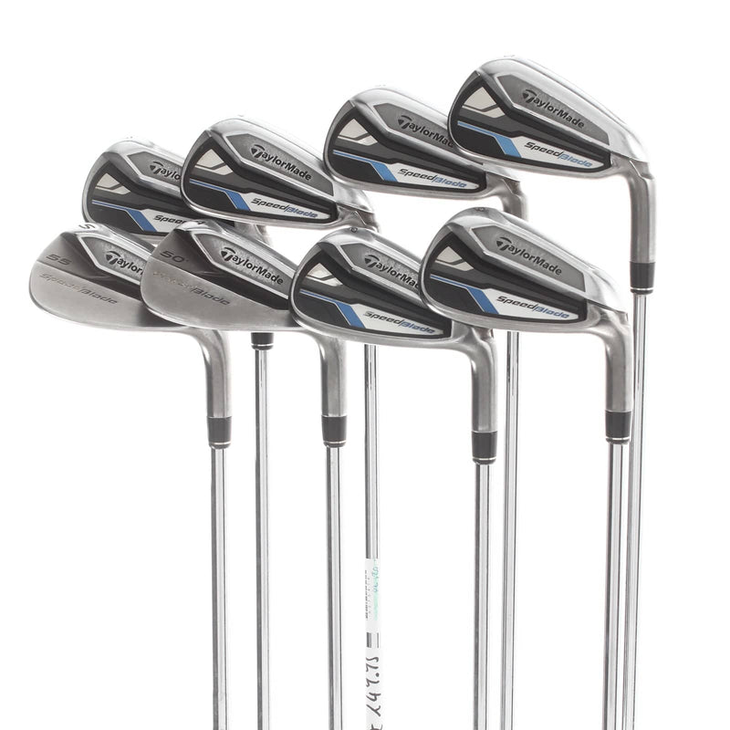 TaylorMade Speedblade Steel Mens Right Hand Irons 5-SW+AW Regular - Speedblade 85