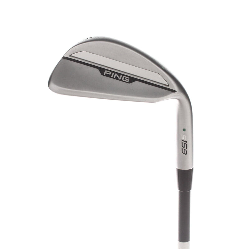 Ping S159 Graphite Mens Right Hand Sand Wedge Green Dot 56* 3* Upright 10 Bounce E Grind Regular - Ping Alta CB AWT
