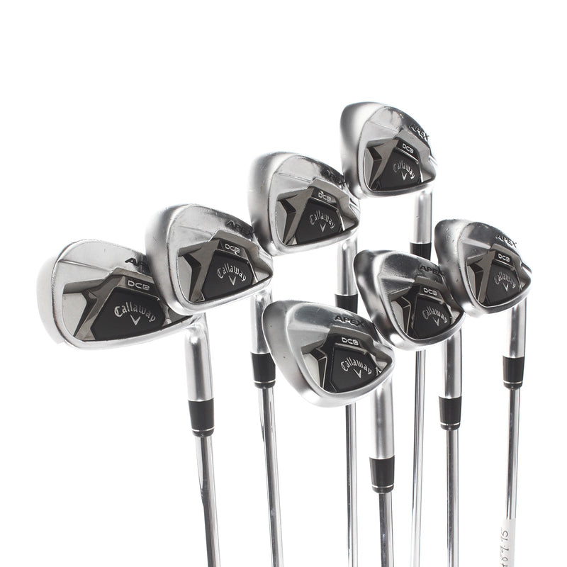 Callaway Apex DCB Steel Mens Right Hand Irons 5-AW Regular - True Temper Elevate 85