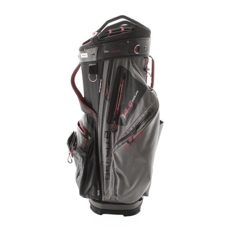 Big Max Dri Lite 14.0 Tour Cart Bag - Grey/Red